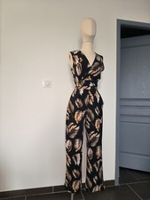 COMBINAISON-PANTALON A  MANCHES  COURTES MANGO TAILLE 36  NEUVE