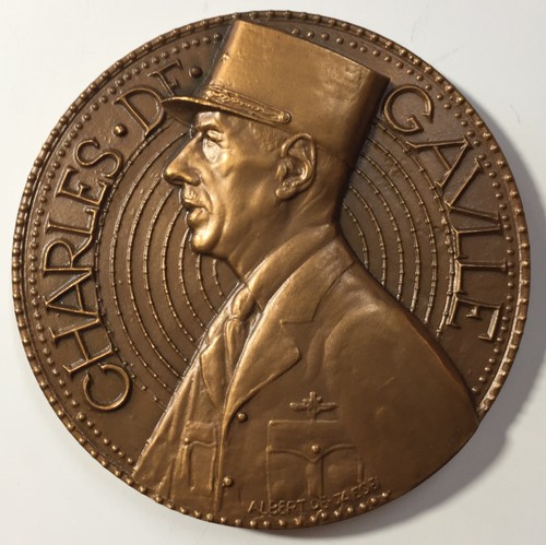 Médaille bronze charles de - bronze,