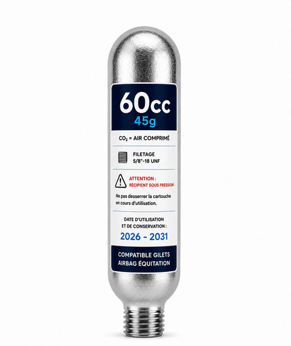 Cartouche co2 60cc 45g pour - cartouche,