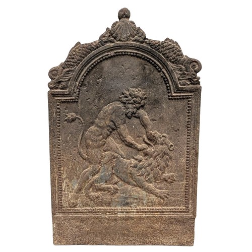 Plaque fonte cheminée - en, de