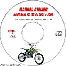 KX 125 01-06 - Manuel Atelier CDROM KAWASAKI FR Expédition - --, Support - CD-R