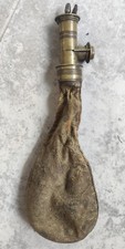 Ancienne Poire À Poudre Plomb Début 19 Ème Siècle/Chasse Militaire Militaria 