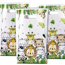 40PCS Sacs Cadeau Jungle Animaux Pochette Bonbon Sac Emballage Cadeau Sachet ...