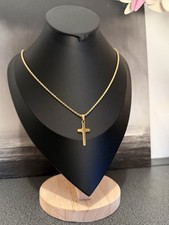 Collier croix doré or - collier,