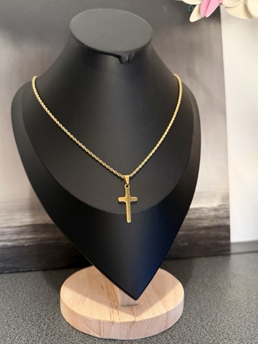 Collier croix doré or - collier,