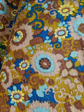 N05 Tissu coton broché imprimé VINTAGE 60 Stapled cotton fabric larg88xh208cm