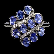 925 Bague en Argent Ovale