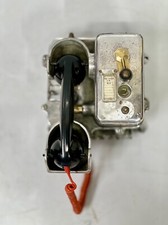 1990 Mid Century - Téléphone cabine ST en métal reconditionné marine nautique...