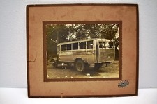 Vintage Bus Photo Noir et