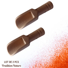 Lot de 2 mini pelle en bois