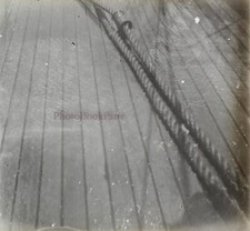 Pont d'un bateau Cordage c1920