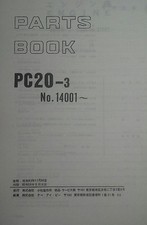KOMATSU PC20-3 PARTS MANUAL