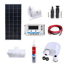 Kit panneau solaire photovoltaïque 200W caravane supports caravane câbles