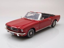 Ford MUSTANG Cabriolet 1964 Maquette de Voiture Rouge 1:18 MotorMax