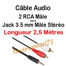 1 Câble Jack 3,5 STEREO Mâle