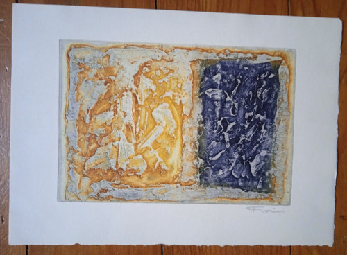 Gravure eau forte signée