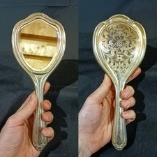 Ancien Miroir Coiffeuse Argent