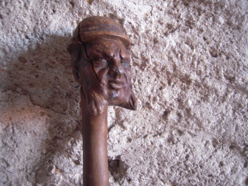 Art populaire ancienne canne - -,