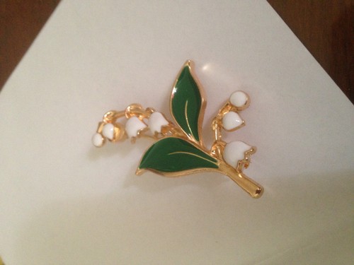Broche muguet neuve largeur - muguet,, ,