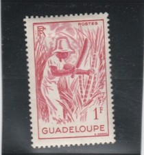 L6635 GUADELOUPE Timbre N° Y&T 201 de 1947 "  canne a sucre " Neuf*