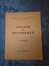 MINISTERE DE LA RECONSTRUCTION ET DE L'URBANISME LOCAUX  DE REFERENCE - LOYERS