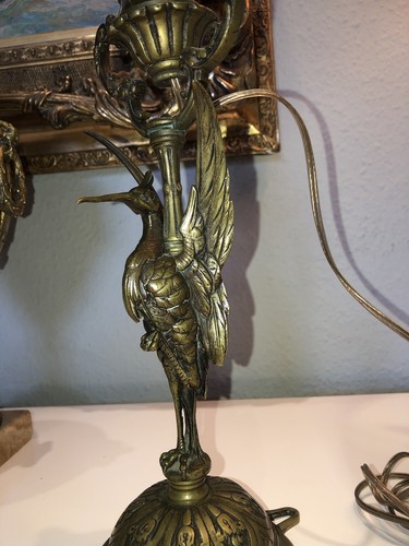Pied lampe art nouveau en - de,