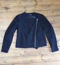 Veste Blouson Noire Fermeture Éclair Etam 40
