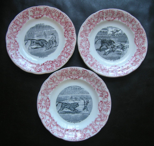 Tauromachie porcelaine opaque - "porcelaine,
