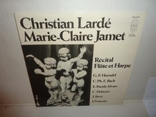 CHRISTIAN LARDE & MARIE-CLAIRE JAMET - Récital Flûte Et Harpe . LP . Edici . NM