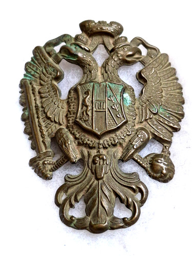 Une plaque shako - plaque, autriche