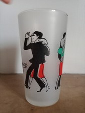 CABU - DANSE A DEUX TANGO COUPLE UN VERRE givré ORANGEADE ILLUSTRATION couleurs