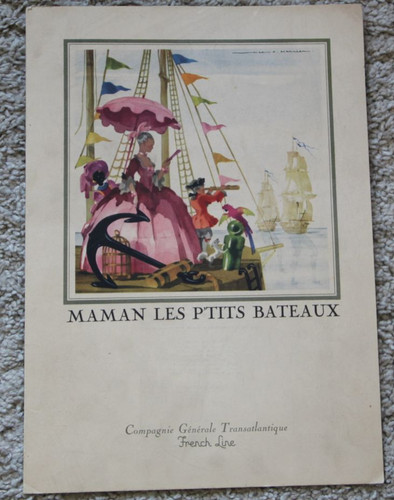 Menu paquebot liberté - liberté, "