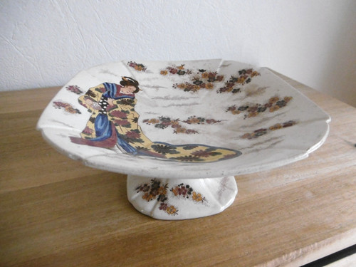 Compotier faience gien - compotier,