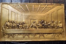 PLAQUE BAS RELIEF EN BRONZE LA