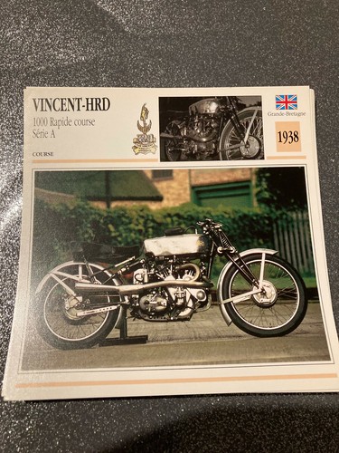 Carte fiche moto collection - carte,