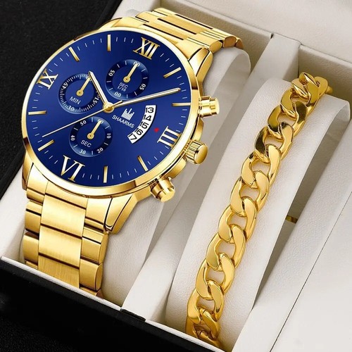 Montre quartz acier - quartz, en