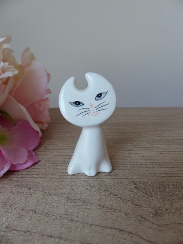 Figurine chat céramique - en,