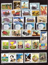 ZY2871/13 BENIN 34 timbres  : sujets divers(voir description)