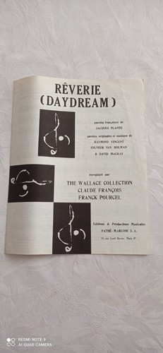 Partition rêverie daydream - partition,