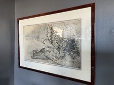 Gravure Léon Danchin Lapin 