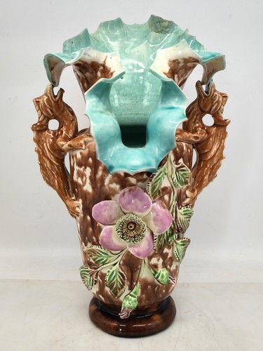 Ancien vase barbotine art - ancien,