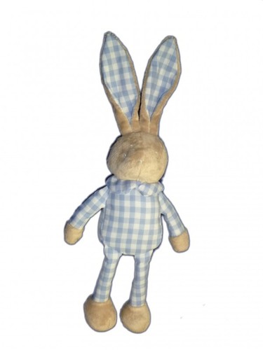 Doudou lapin bleu laboratoires - doudou,