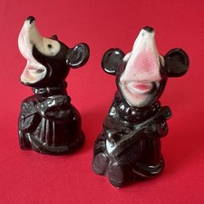 2 Poivrière ou salière Mickey Mouse Germany Art Deco antique salt pepper 1930's