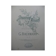 BACHMANN G. Deuxième Menuet Piano