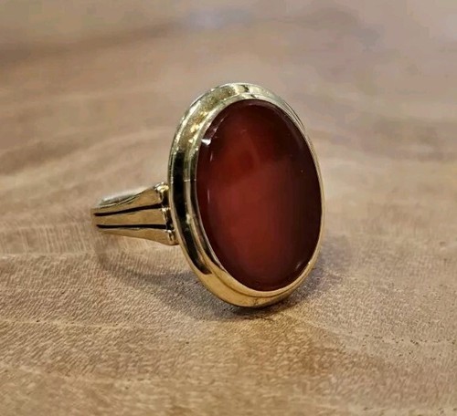 Bague chevalière jaune - or,