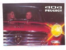 PTWCBP - Prospectus De Design Automobile Peugeot 404 - Vintage 1971