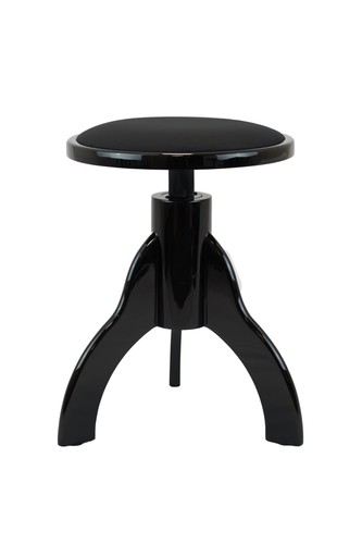 Tabouret piano rond - rond,, noir