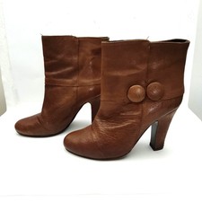 Bottines  cuir marron