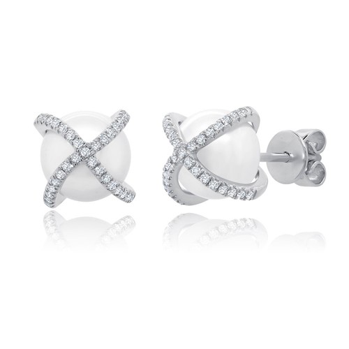 20ct 14k blanc - or, perle