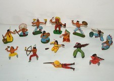 Lot personnages figurine indiens western far west STARLUX MICHEL CLAIRET vintage